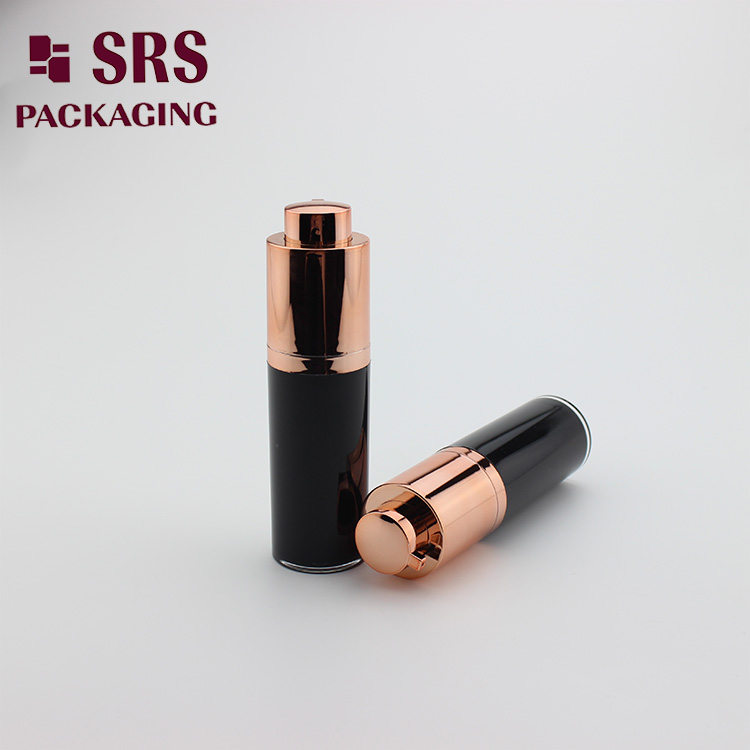 A020 empty plastic round airless twist bottle for foundation 