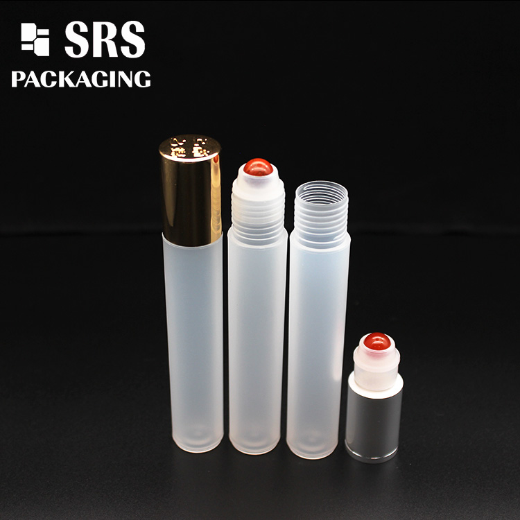 SRS PACKAGING empty 15ML plastic roll on bottle with colored ball