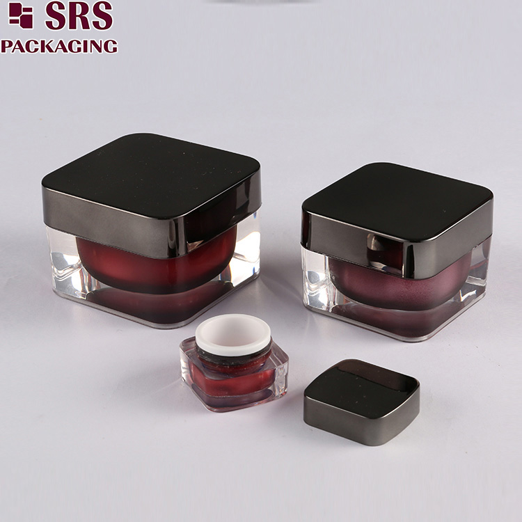 A056&J056 square cream jar and airless bottle