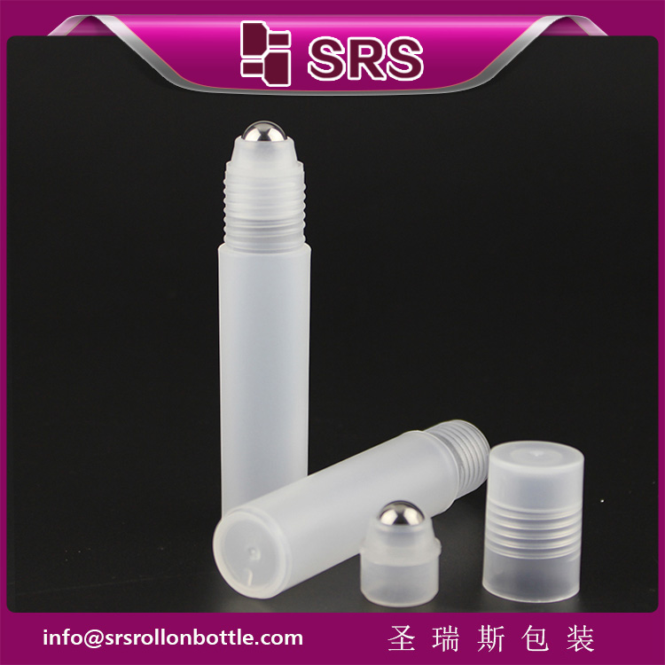 Plastic Roll on Cosmetic Packaging 10ml Roller Perfume Oil Bottles