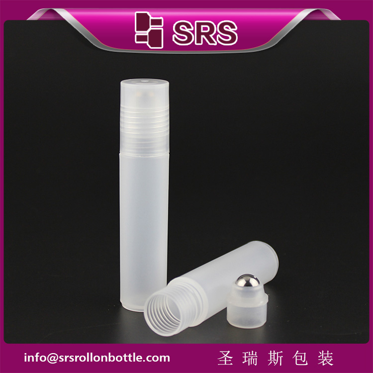 Plastic Roll on Cosmetic Packaging 10ml Roller Perfume Oil Bottles