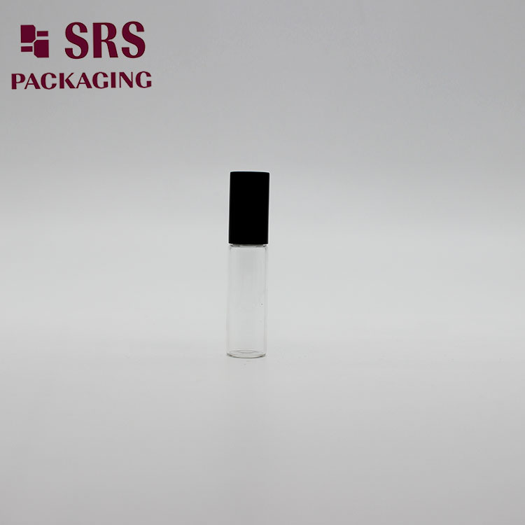 Roll on 5ml Sample Bottle with Black Aluminum Cap