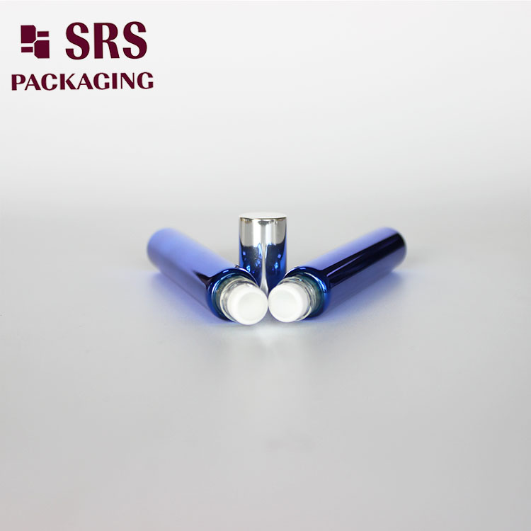 Painted Frosted Blue Glass Roller glass Ball Bottle 10ml Perfume