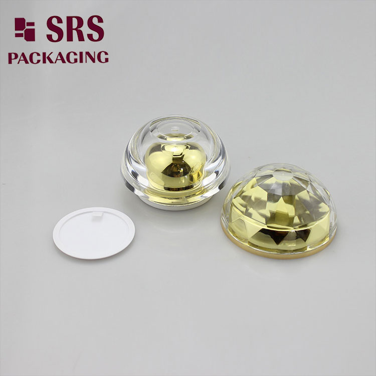 J011 eco-friendly 15ml 30ml 50ml cosmetic diamond cap cream packaging 