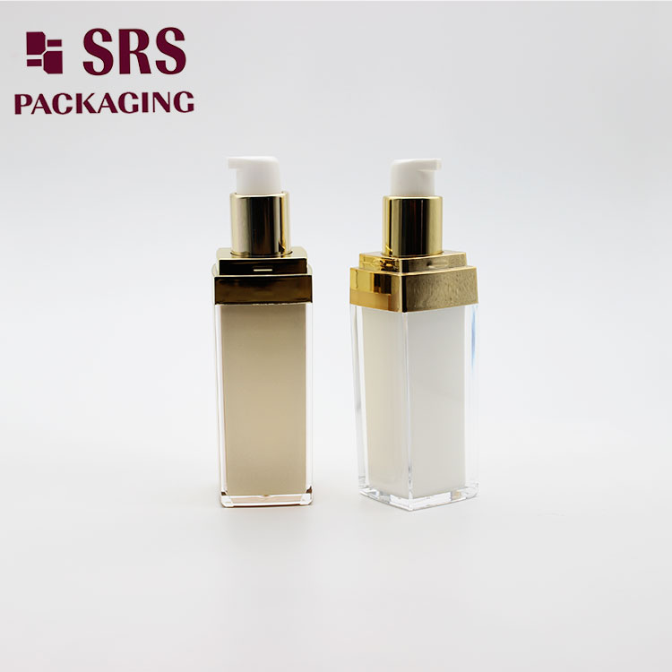 L050 Square Skin Care Cosmetic Container 50ml 100ml Acrylic Lotion Bottle