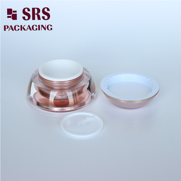 J032 SRS Cosmetic Rose Gold Cosmetic Acrylic 30g Jar