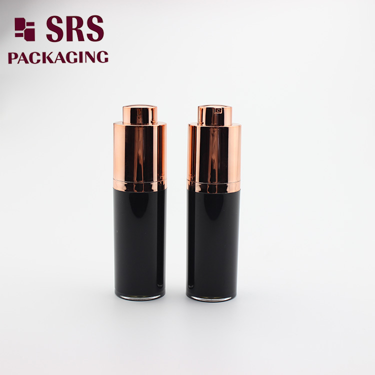 A020 plastic round rotary airless cosmetic bottle 30ml