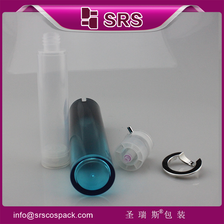 A021 round paiting double color serum pump bottle airless 50ml