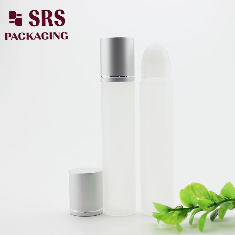 empty PP nature color 35ml hair care oil roll bottle