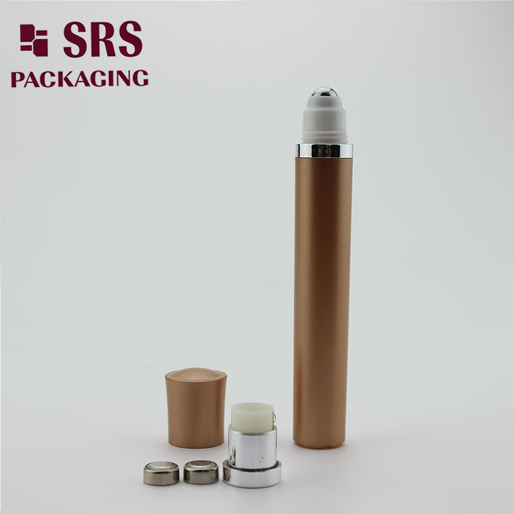 electronic 10ml plastic gold vibrating roller bottle