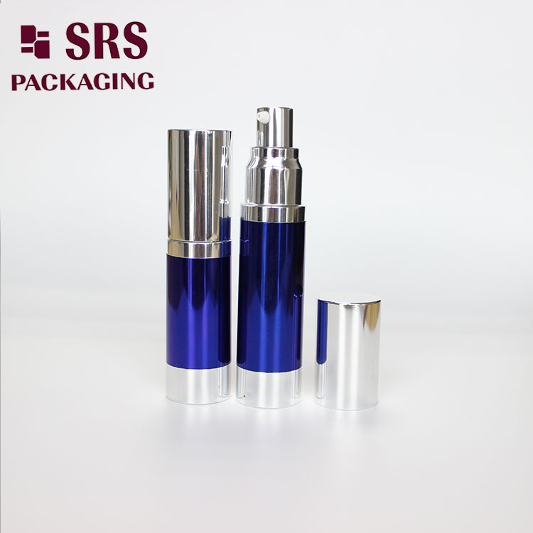A022B Wholesale Aluminum Airless Bottle 15ml 20ml 30ml Cosmetic Serum Packaging