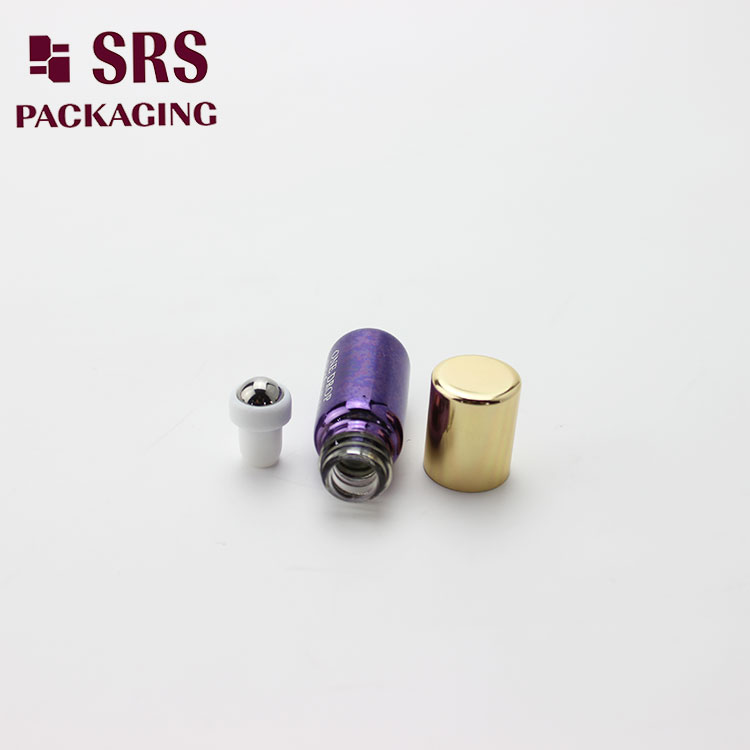 purple Pocket 3ml Mini Perfume Roll on Bottle Glass