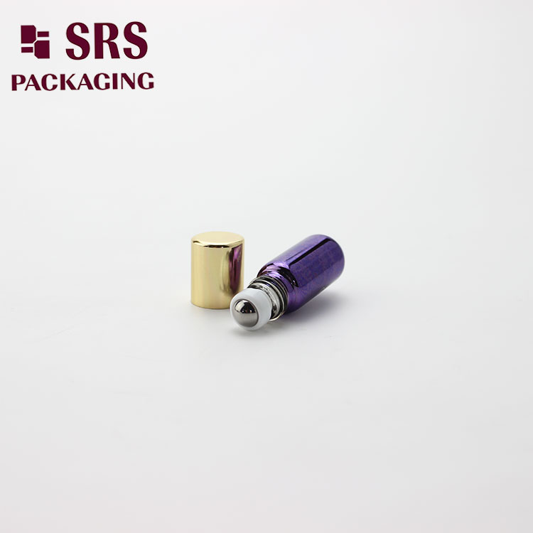 purple Pocket 3ml Mini Perfume Roll on Bottle Glass
