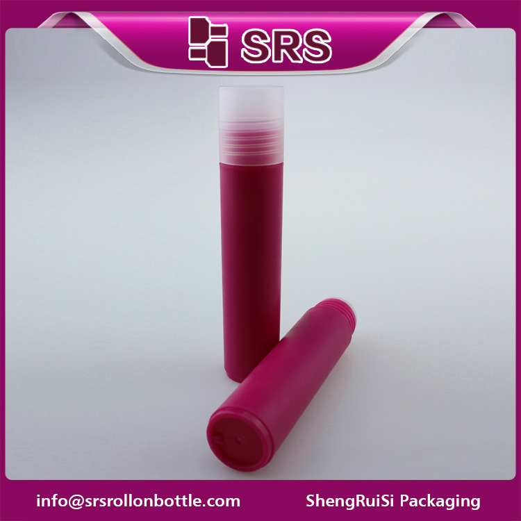 round plastic roll on 35ml bottle with PP clear cap