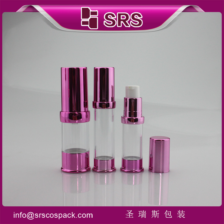 A0214  plastic airless BB cream makeup empty bottle with pump