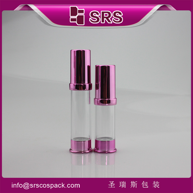 A0214  plastic airless BB cream makeup empty bottle with pump