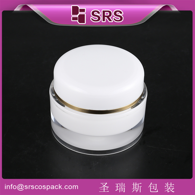 J040 Acrylic 15ml 30ml 50ml cosmetic oval shape cream jar