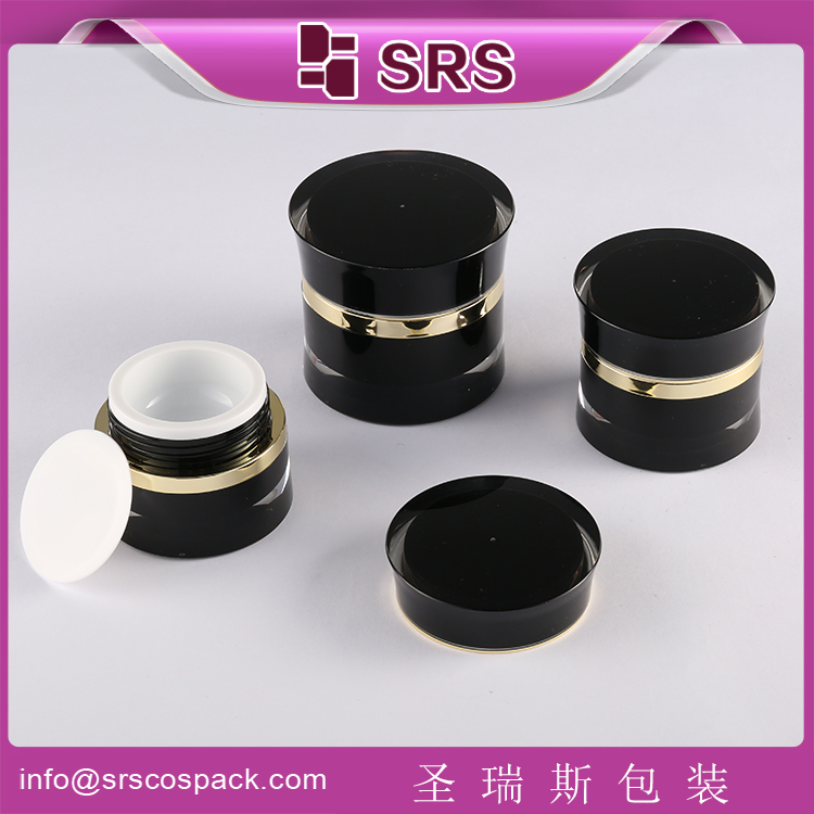 J092 classic round waist acrylic cosmetic empty jar