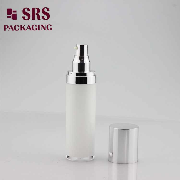 L021 Empty plastic round shape high quality luxury lotion bottle 80ml