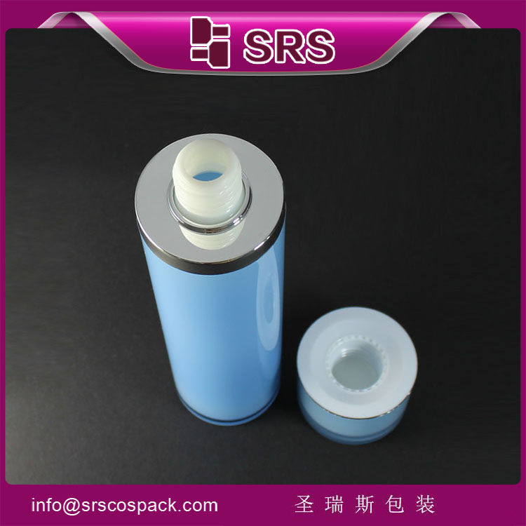 L021-120ML acrylic empty cylinder toner bottle 