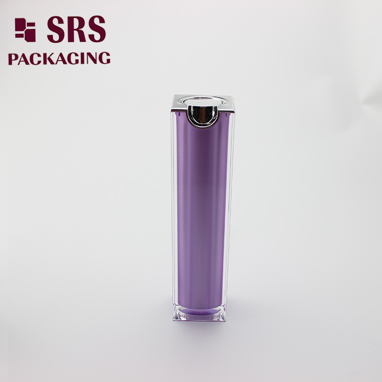 L053 SRS acrylic lotion square bottle 100ml no cap