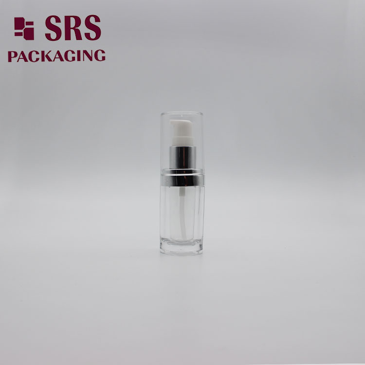 L040 oval shape 15ml 30ml 60ml 120ml acrylic pump lotion bottle