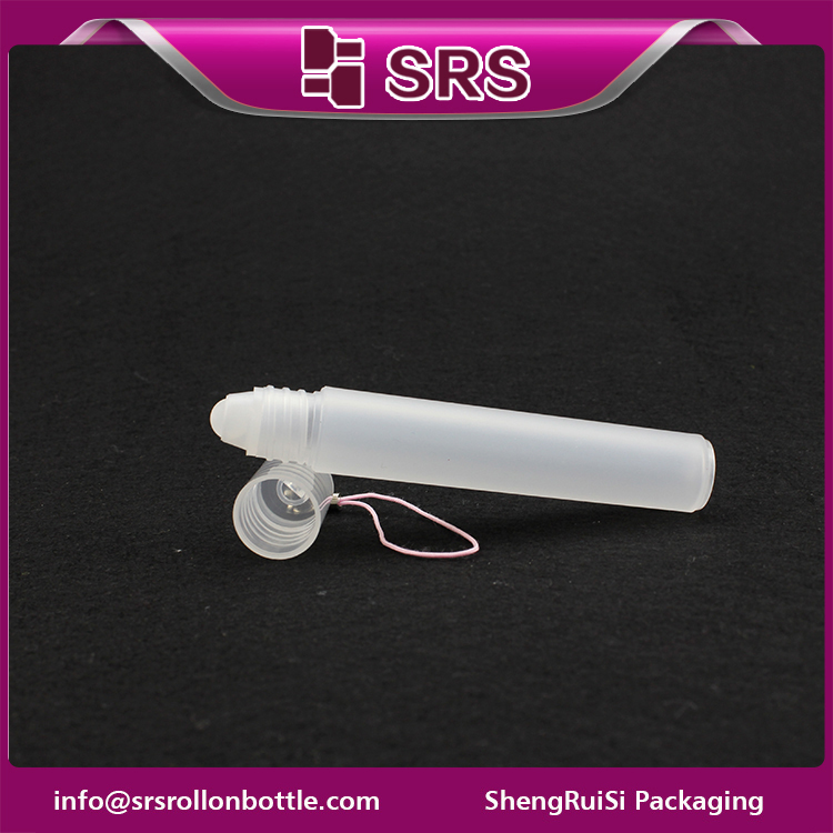 DH-3ml 5ml 7ml 8ml olive oil use sample empty plastic roller bottle with hook