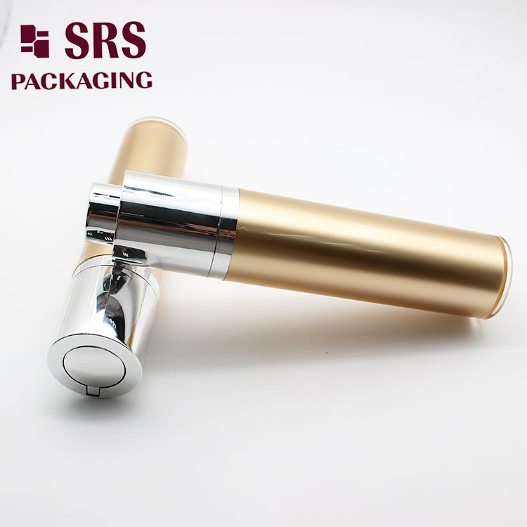 A020 SRS Empty Gold Color Cosmetic 50ml Airless Lotion Bottle