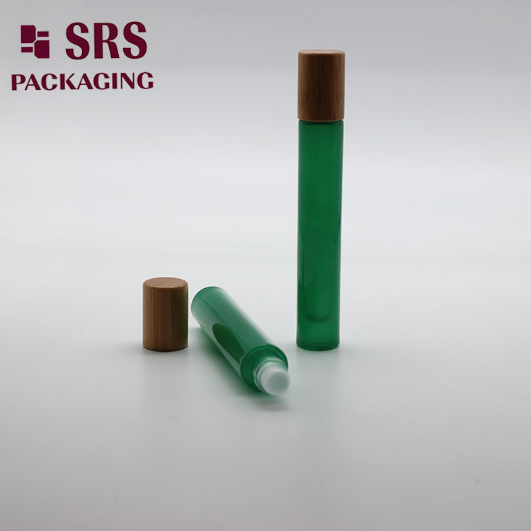 GB1-10ml SRS Empty Thick Wall 10ml Glass Roller Bottle with Bamboo Cap