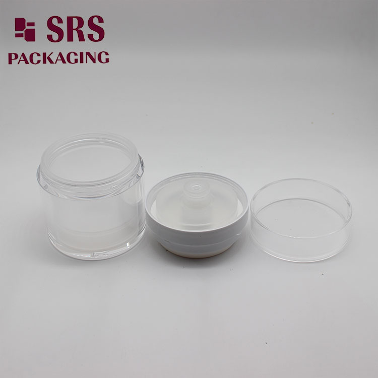 A100 SRS Empty Cosmetic Clear 50g Acrylic Airless Jar