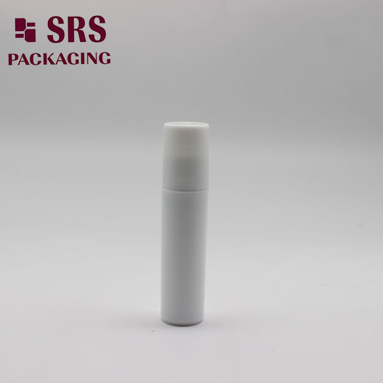5ml Round White Lip Gloss Plastic Roller Bottle Custom