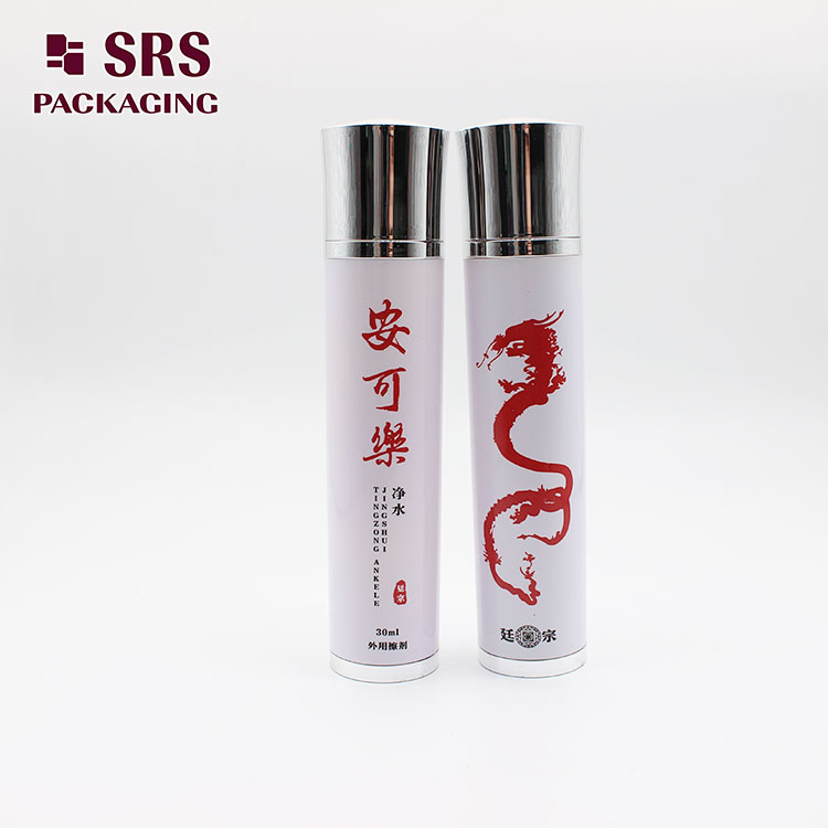 ABS Material 30ml Roller Massage Bottle with Silk Printing