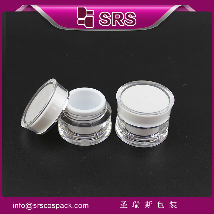 small pocket acrylic cream jar nail polish jar 5g 10g