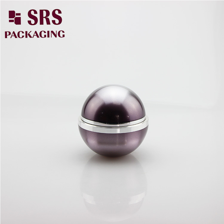acrylic beautiful ball shape 50g 80g cosmetic cream jar for bady lotion