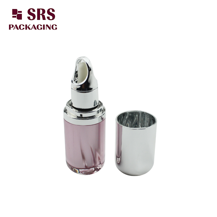 SRS protable pink elegant custom plastic perfume dropper bottle 