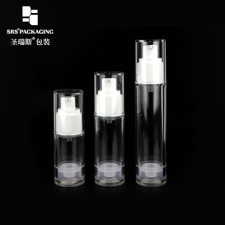 SRS Empty factory selling 15ml 30ml 50ml AS Airless Bottles for Cream and Lotion Cosmetics
