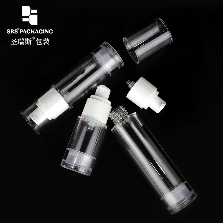 SRS Empty factory selling 15ml 30ml 50ml AS Airless Bottles for Cream and Lotion Cosmetics