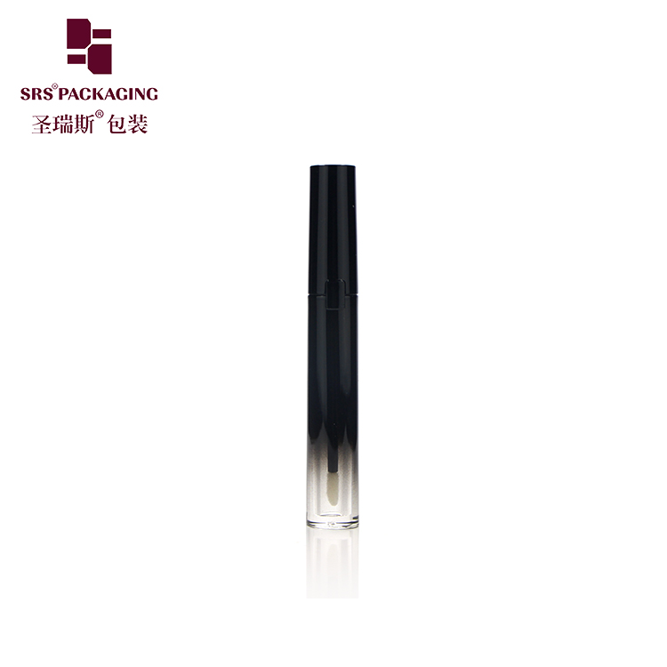 SRS new arrival high quality competitive price 2ml round shape gradient black lipgloss tube