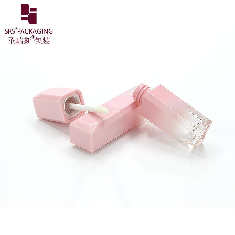 Latest design superior quality private label empty fancy custom pink lip gloss tube