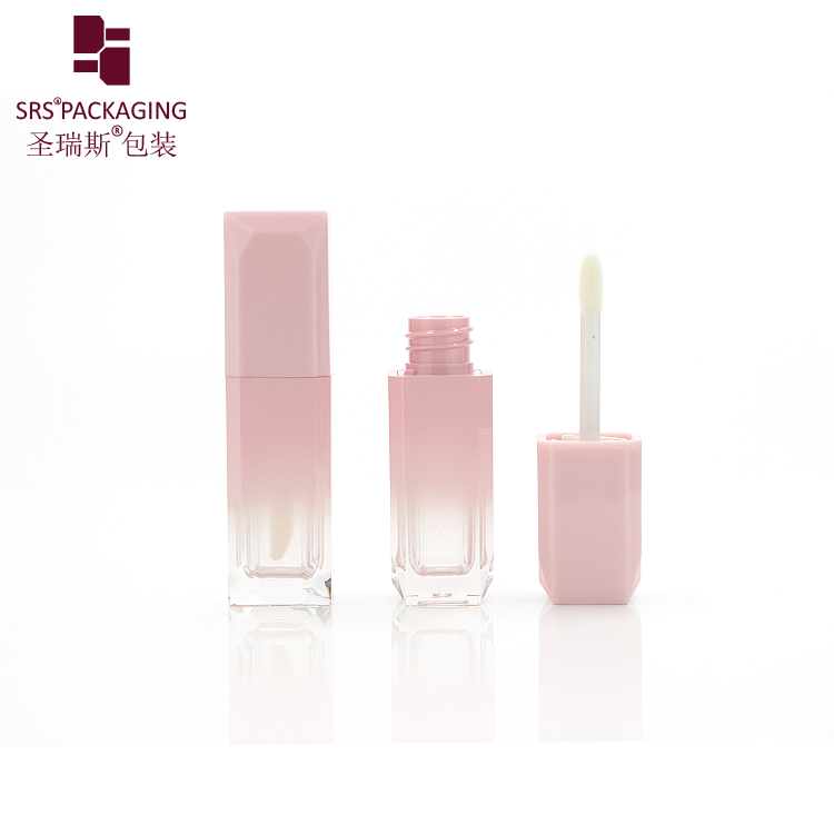 Latest design superior quality private label empty fancy custom pink lip gloss tube