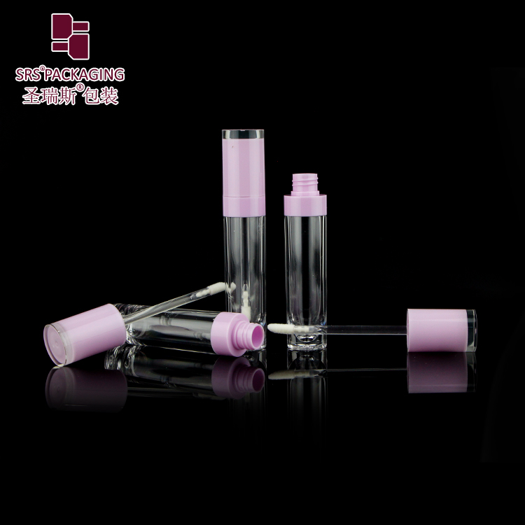 High Quality Newest Stock Wholesale 10ml Clear Crystal Cylinder Transparent Empty Lip Gloss Tube