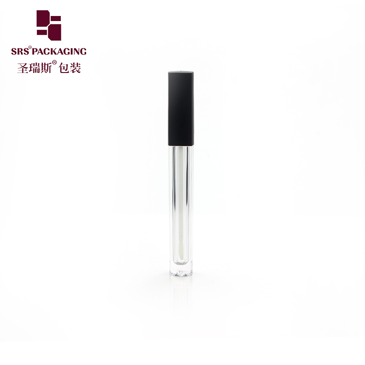 Lip gloss tube container 5ml square makeup cosmetic packaging with applicator