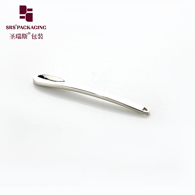 wholesale customization color zinc alloy cream gold cosmetic spoon