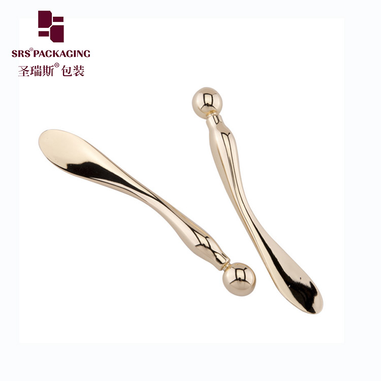 custom color luxury cosmetic high quality shiny effect mini spatula cosmetic