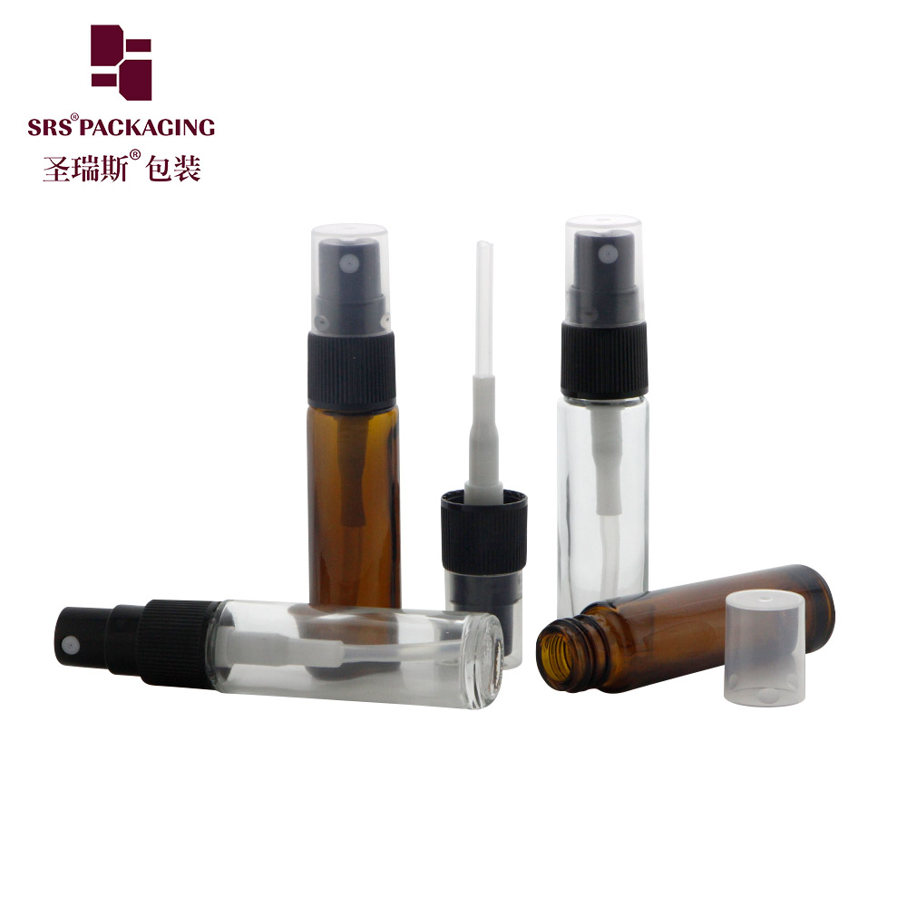 10ML Glass Spray Bottle Perfume Dispensing Bottle For Lotion Toner With Plastic Mist Sprayer