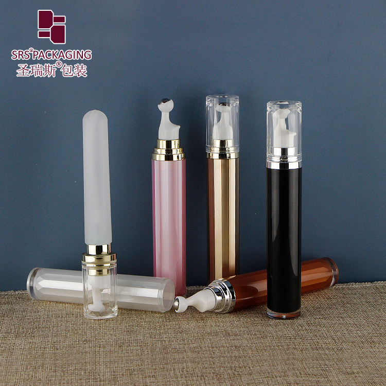 wholesale luxury 15ml roll on bottle press acrylic bottle for eye cream