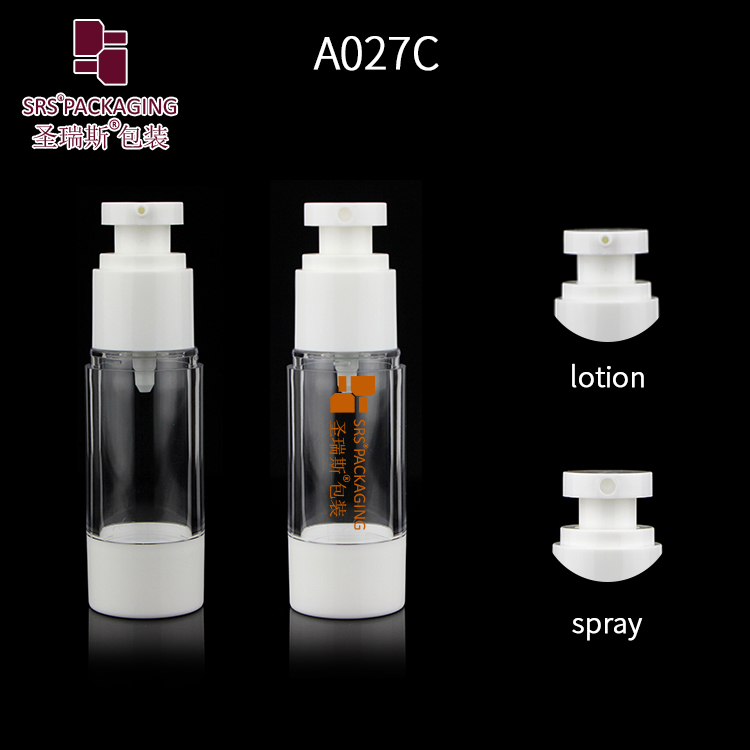 High Quality Pink Cute Refillable Airless Pump Bottle Travel Lotion Container Plastic Cosmetic Dispenser
