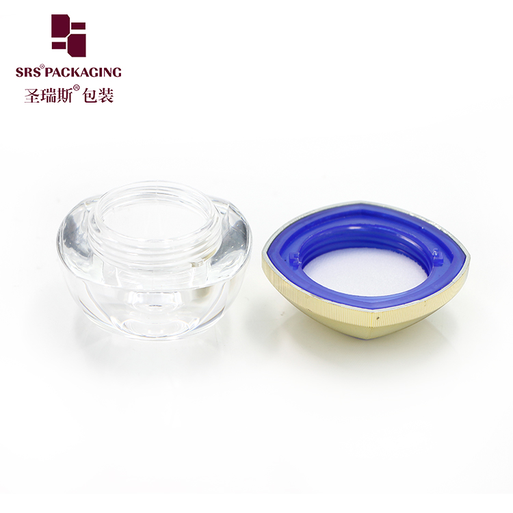 J105 Small sizes 5g 10g nail gel lip oil beauty cream jars plastic acrylic packaging