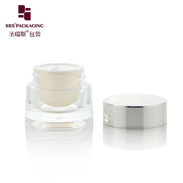 J205 Empty Skincare Facial Cream Container 50g Acrylic Unique Design Luxury Jar Cream