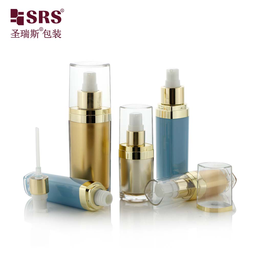 L103 15ML 30ML 50ML Eye Shape Custom Gold Acrylic Cream Cosmetic Bottle